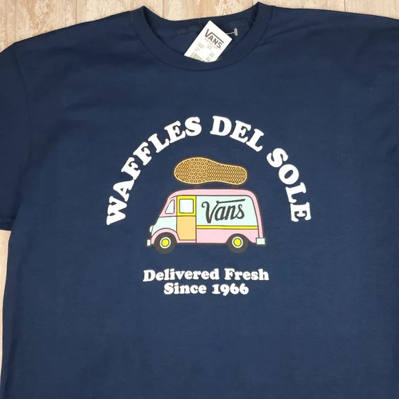 Vans Waffles del Sole Tee Navy - Picture 3 of 5